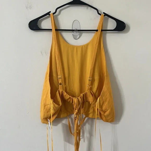 Astr The Label Marigold Divine Tie Waist Crop Top & Maxi Skirt Matching Set NEW - Picture 6 of 16